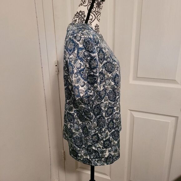 Liz Baker paisley top - Picture 2 of 7